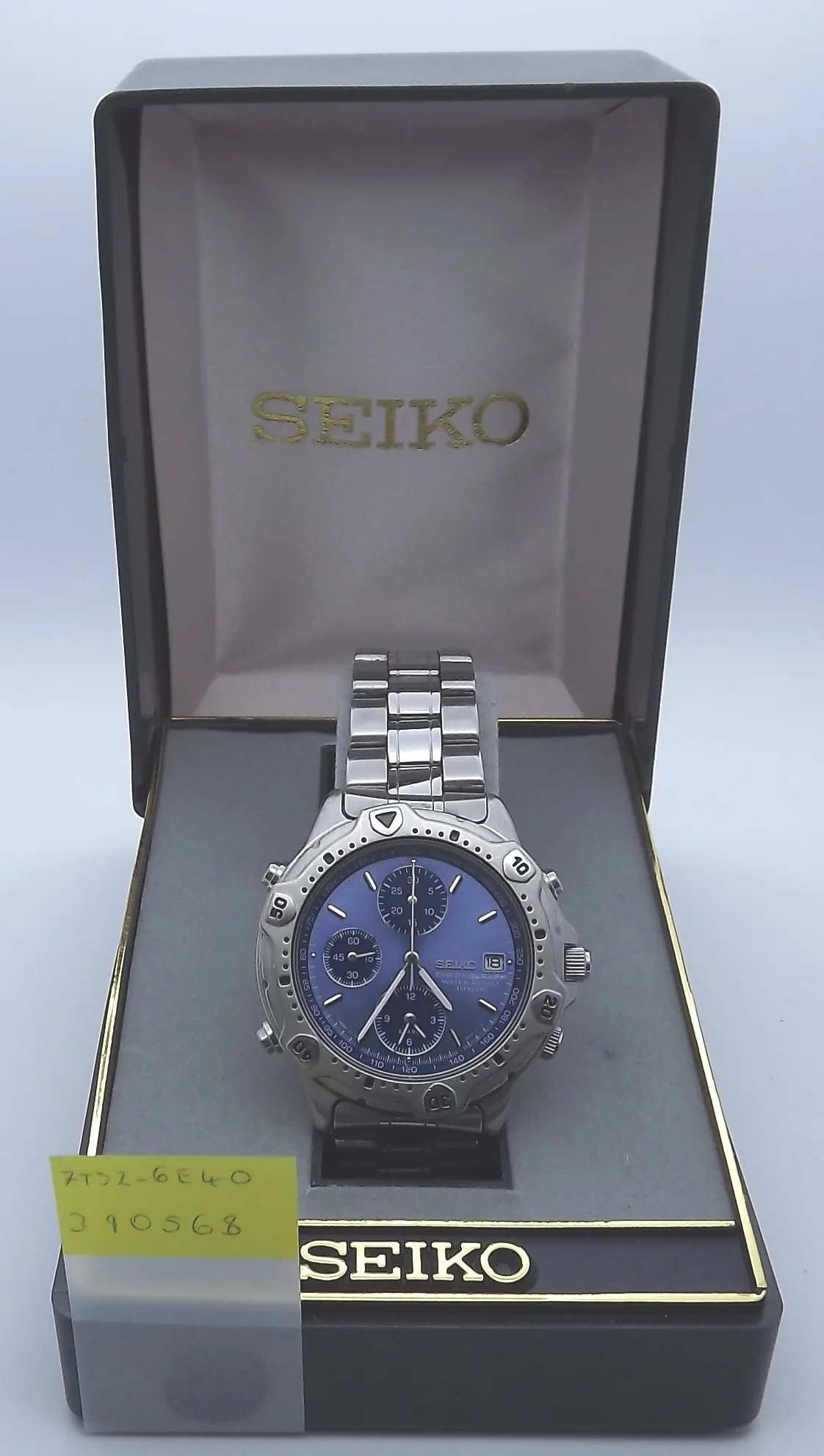 SEIKO セイコー 7T32-6E40 クロノグラフ デイトブルーダイヤル | APPS