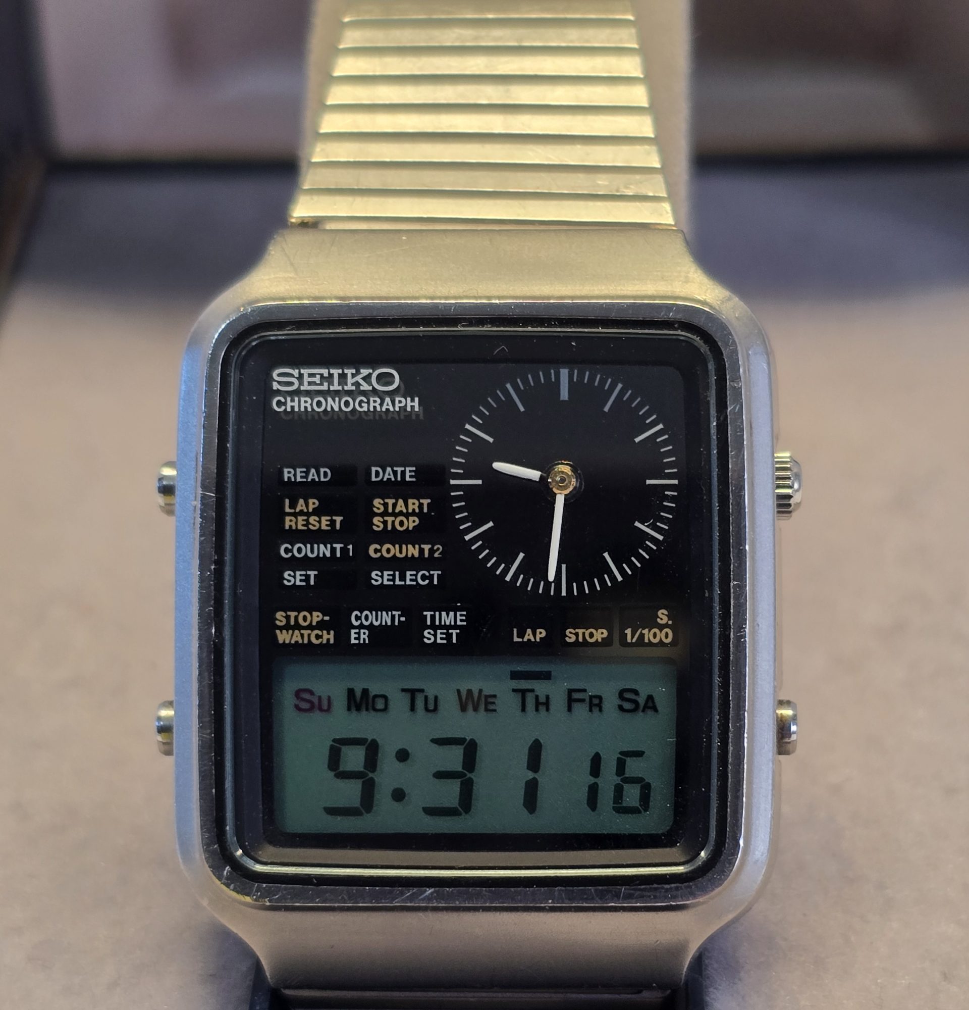 SEIKOセイコー】クロノグラフ/H127-5000/デジタル×アナログ